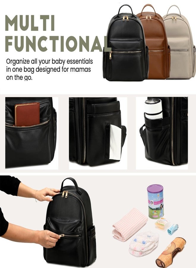 LORADI Compact Diaper Backpack with Stroller Buckle, Insulated Pockets and Water-proof Pocket - Image 4